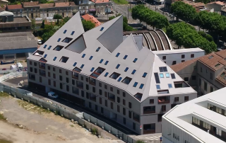 Prise de vue aérienne de l'îlot B138-2-1