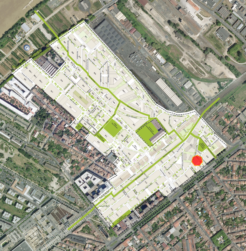 Plan de localisation de l'îlot B138-2-1