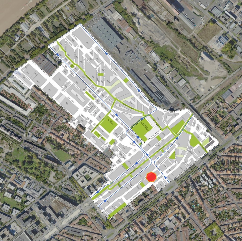 Plan de localisation de l'îlot