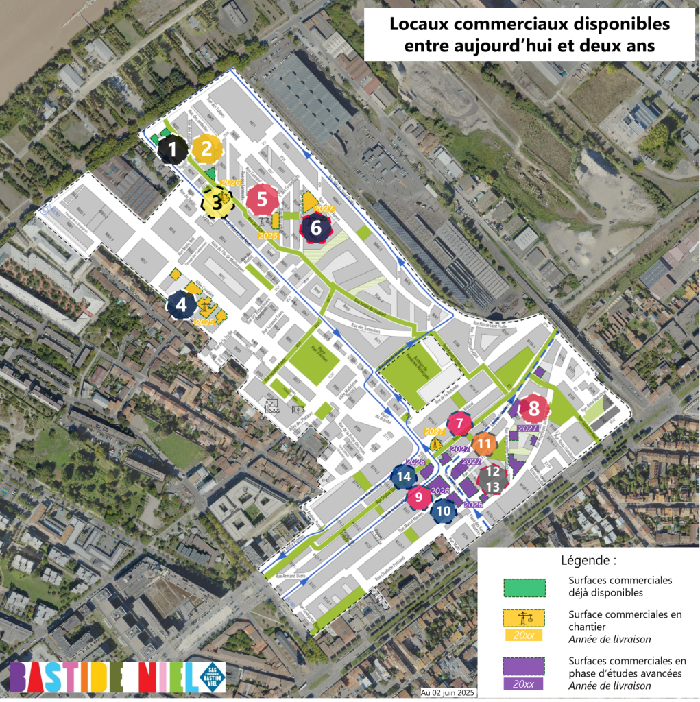 Commerces dispo Carte des locaux commerciaux disponibles au 6 juin