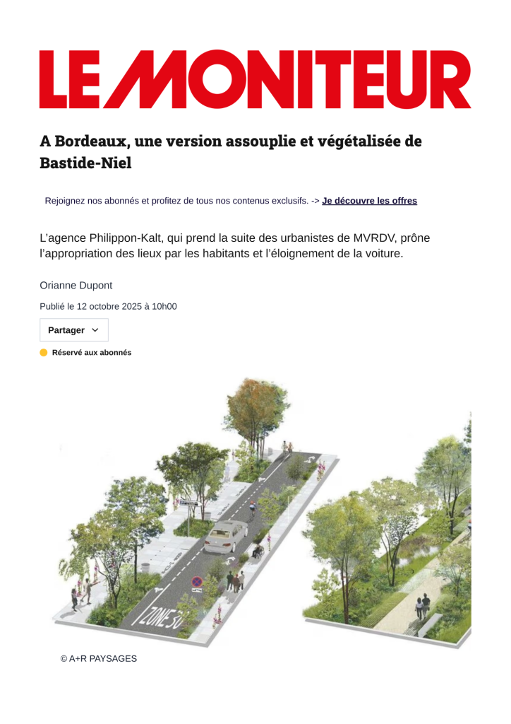 Bastide Niel dans LeMoniteur.fr