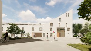 Thierry Girault architecte construit la résidence sociale La Rose Blanche à Bastide Niel