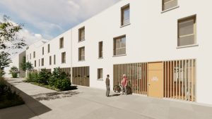 Thierry Girault architecte construit la résidence sociale La Rose Blanche à Bastide Niel
