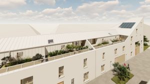 Thierry Girault architecte construit la résidence sociale La Rose Blanche à Bastide Niel